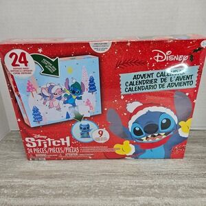 Disney Stitch 24 Days Of Surprise Christmas Advent‎ Calendar Figures Toys